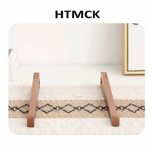 Foldable Portable Wooden Laptop Stand, Triangular Ventilation Cooling Design, 12 Adjustable Angle Ergonomic Desk Accessory
