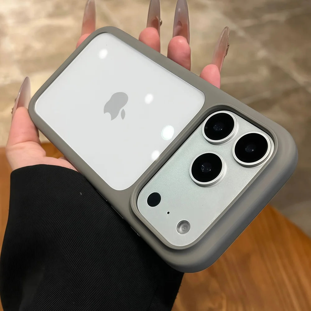Intelligent Camera Touch Button Crystal Clear Phone Case for iPhone 18 17 Pro Max 16 Pro Air Transparent Shockproof Cover Funda