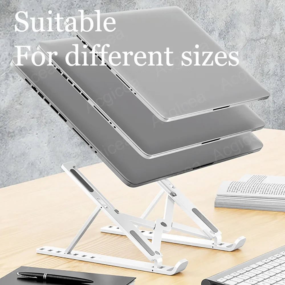 7 Levels Laptop Stand Portable Foldable ABS Tablet Computer for Macbook Apple Air Pro Lenovo Bracket Universal Pad PC Holder