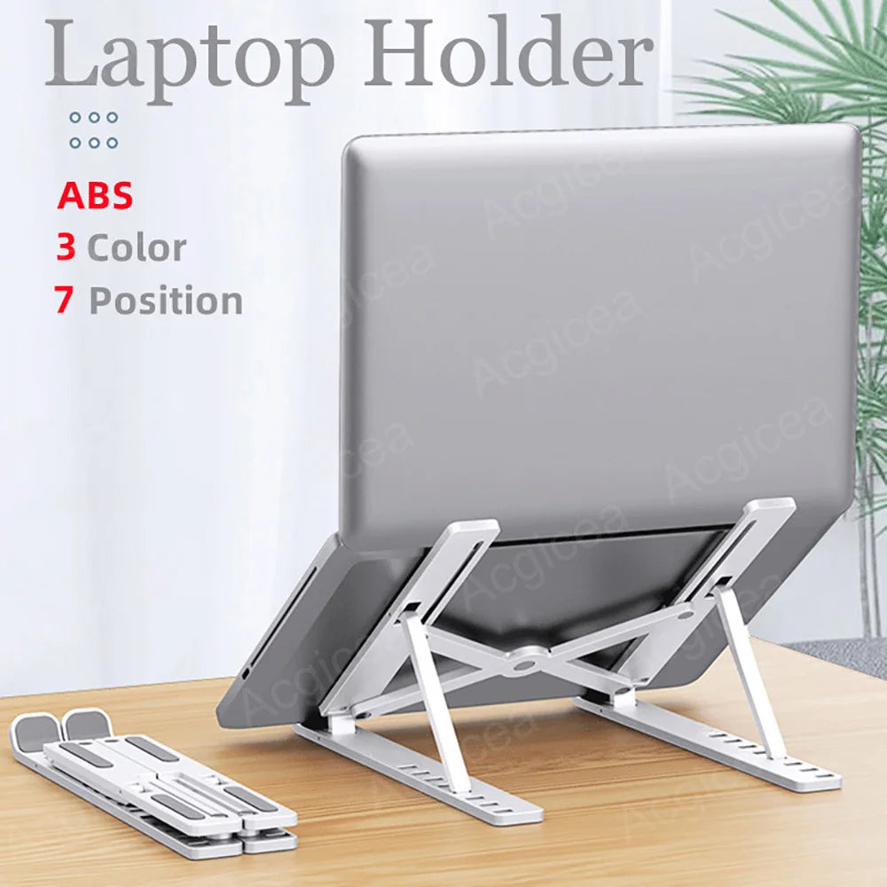 7 Levels Laptop Stand Portable Foldable ABS Tablet Computer for Macbook Apple Air Pro Lenovo Bracket Universal Pad PC Holder