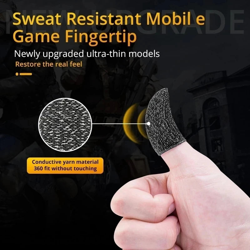 Finger Cover Game Controller For PUBG Sweat Proof Non-Scratch Sensitive Touch Screen Gaming Finger Thumb Sleeve Mobile Gloves