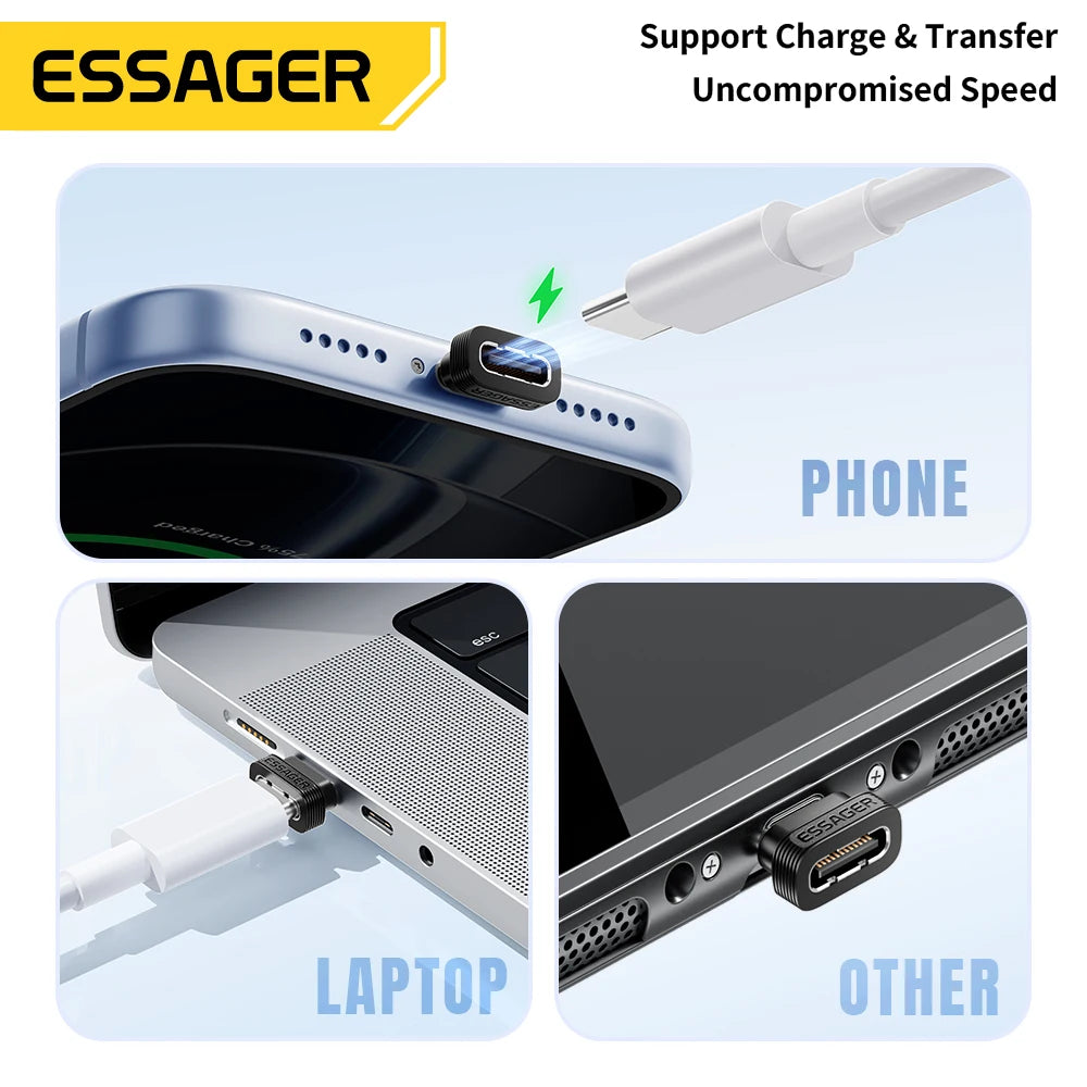 Essager Type‑C To Type‑C OTG Adapter Type‑C Dust Protective Plug Support Charging Data Sync For iPhone 17 Xiaomi 17 Smart Phones