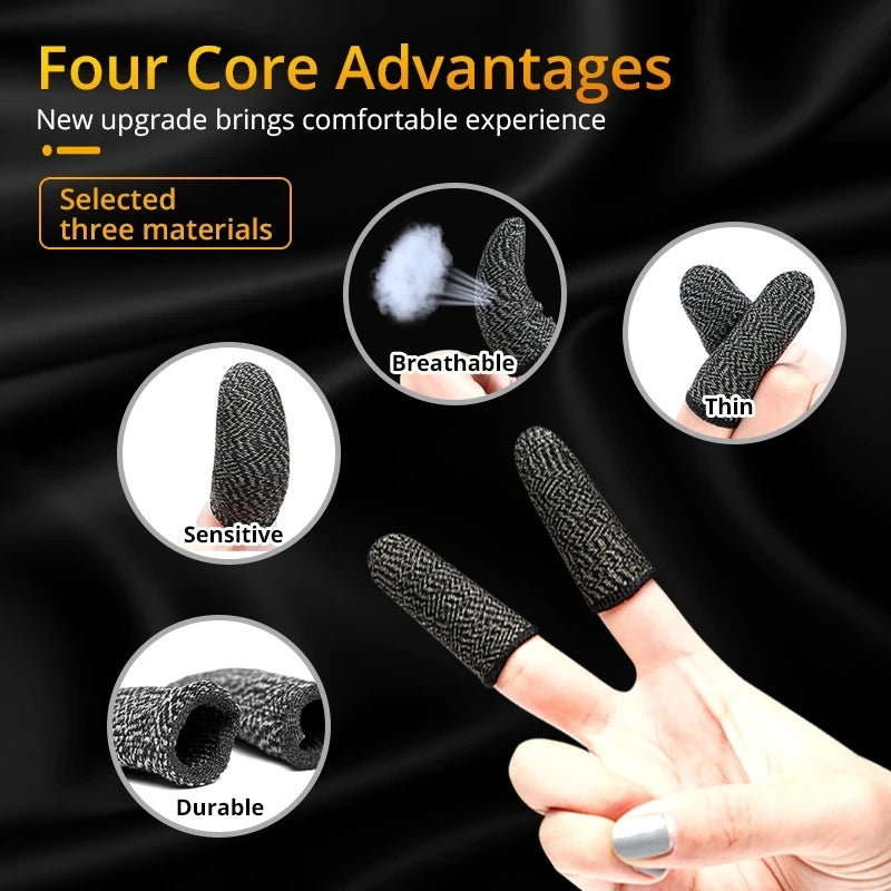 Finger Cover Game Controller For PUBG Sweat Proof Non-Scratch Sensitive Touch Screen Gaming Finger Thumb Sleeve Mobile Gloves