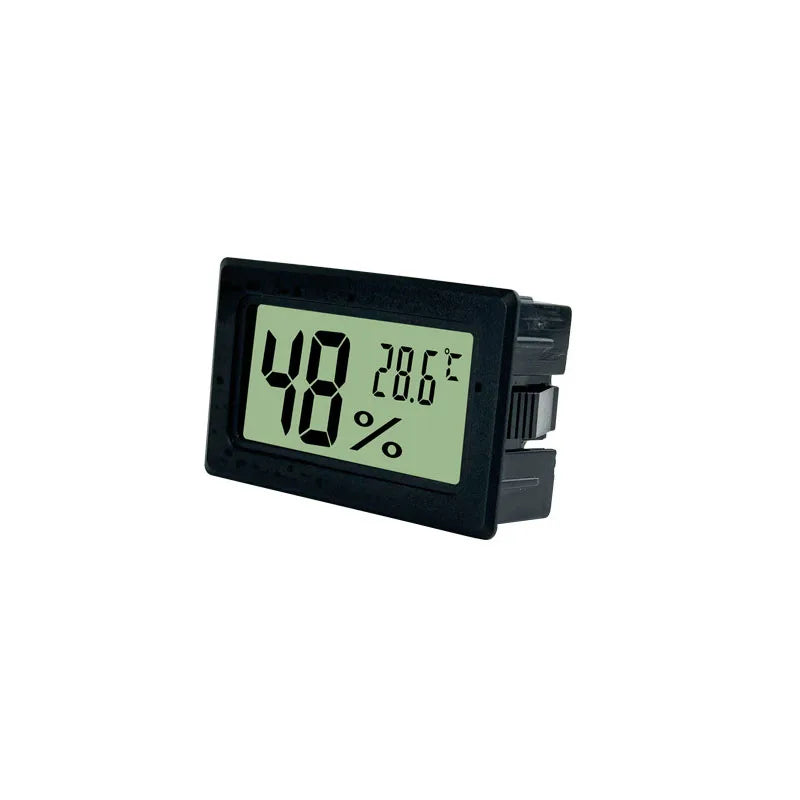 2/4 Pcs Mini Hygrometer Thermometer Fahrenheit or Celsius Meter Digital LCD Monitor Indoor Room Round Humidity Temperature Gauge