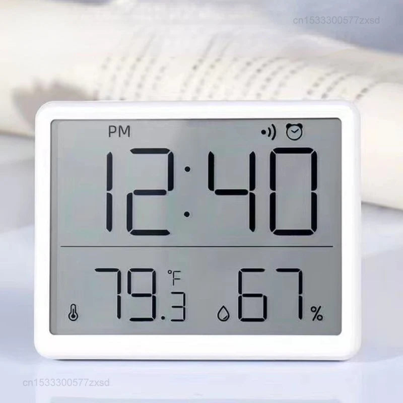 New Multifunction Thermometer Hygrometer Automatic Electronic Temperature Humidity Monitor Clock Household Thermometer Tools