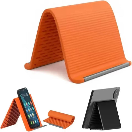 Lazy Portable Phone Stand Silicone Desktop Tablet Laptop Holder Creative Flexible Foldable Transforming Stand Travel Accessory