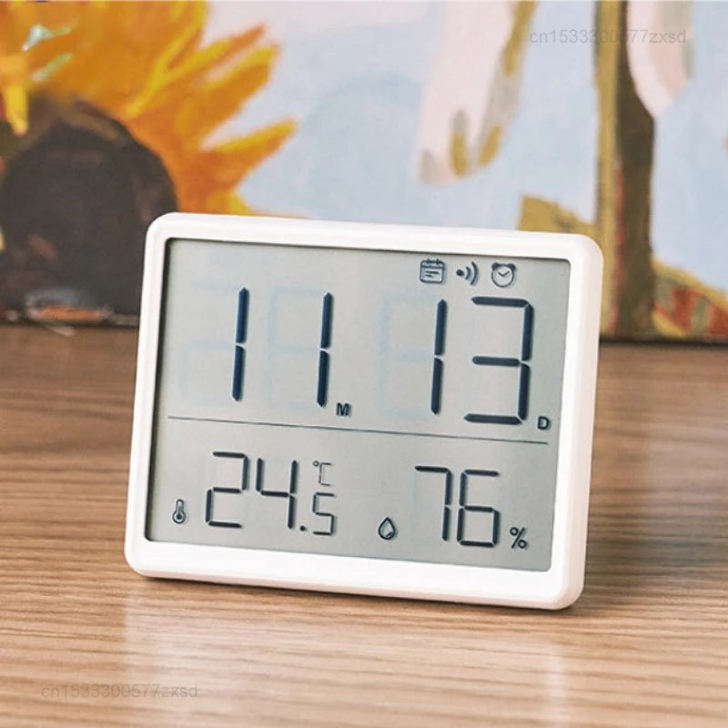 New Multifunction Thermometer Hygrometer Automatic Electronic Temperature Humidity Monitor Clock Household Thermometer Tools