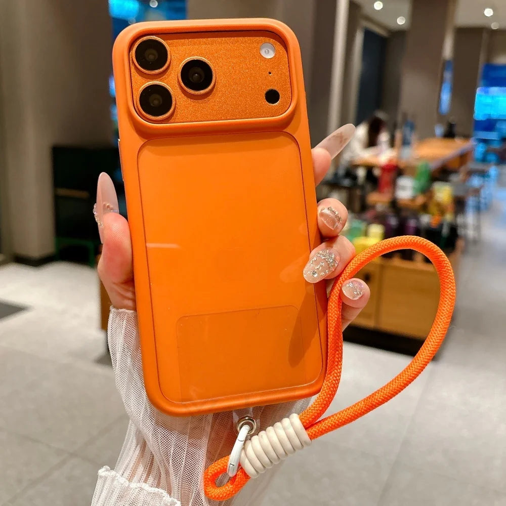 Intelligent Camera Touch Button Crystal Clear Phone Case for iPhone 18 17 Pro Max 16 Pro Air Transparent Shockproof Cover Funda