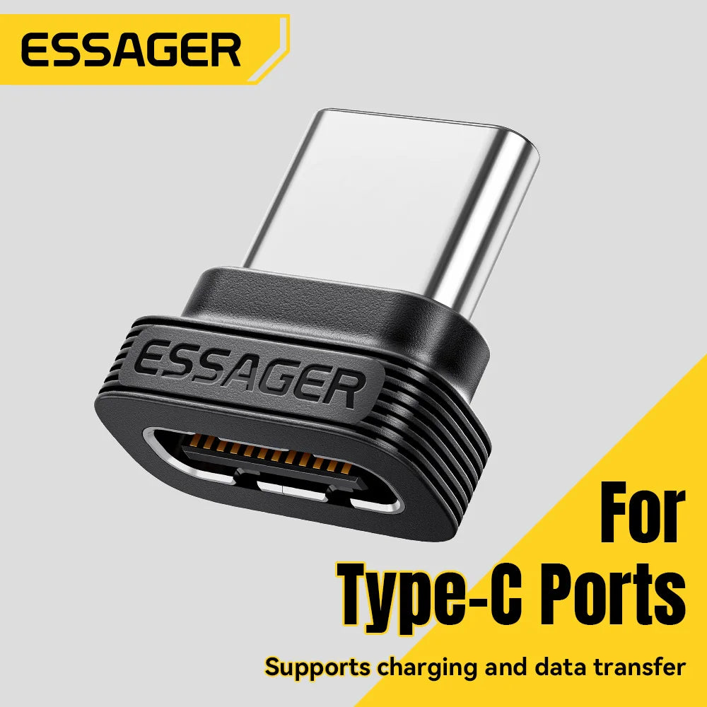 Essager Type‑C To Type‑C OTG Adapter Type‑C Dust Protective Plug Support Charging Data Sync For iPhone 17 Xiaomi 17 Smart Phones